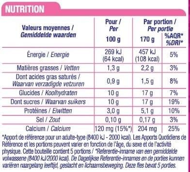 Cora Yaourt à boire framboise packshot
