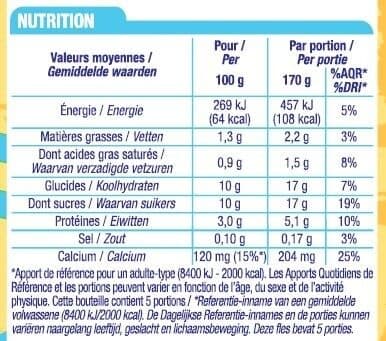 Cora Yaourt à boire vanille packshot