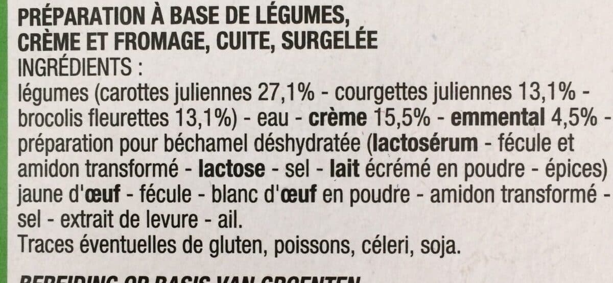 Cora Mini-gratins de légumes packshot