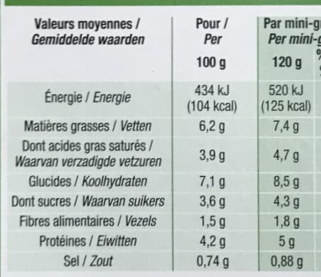 Cora Mini-gratins de légumes packshot