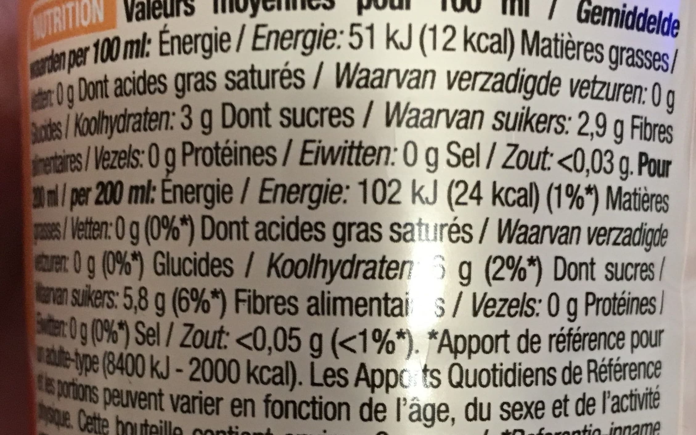 Cora Eau aromatisée goût pêche packshot