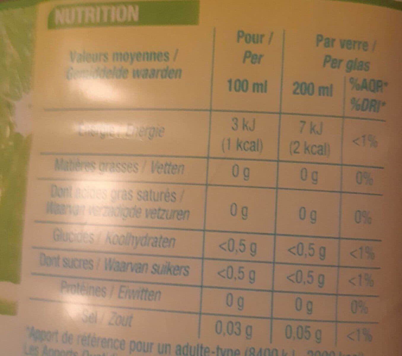 Cora Eau aromatisé citron citron vert packshot