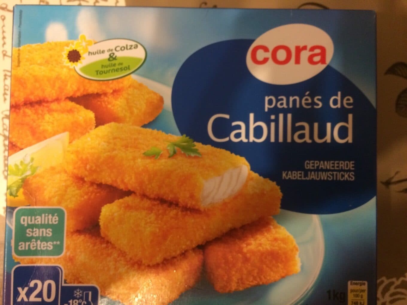 Cora Tranches panees cabillaud packshot