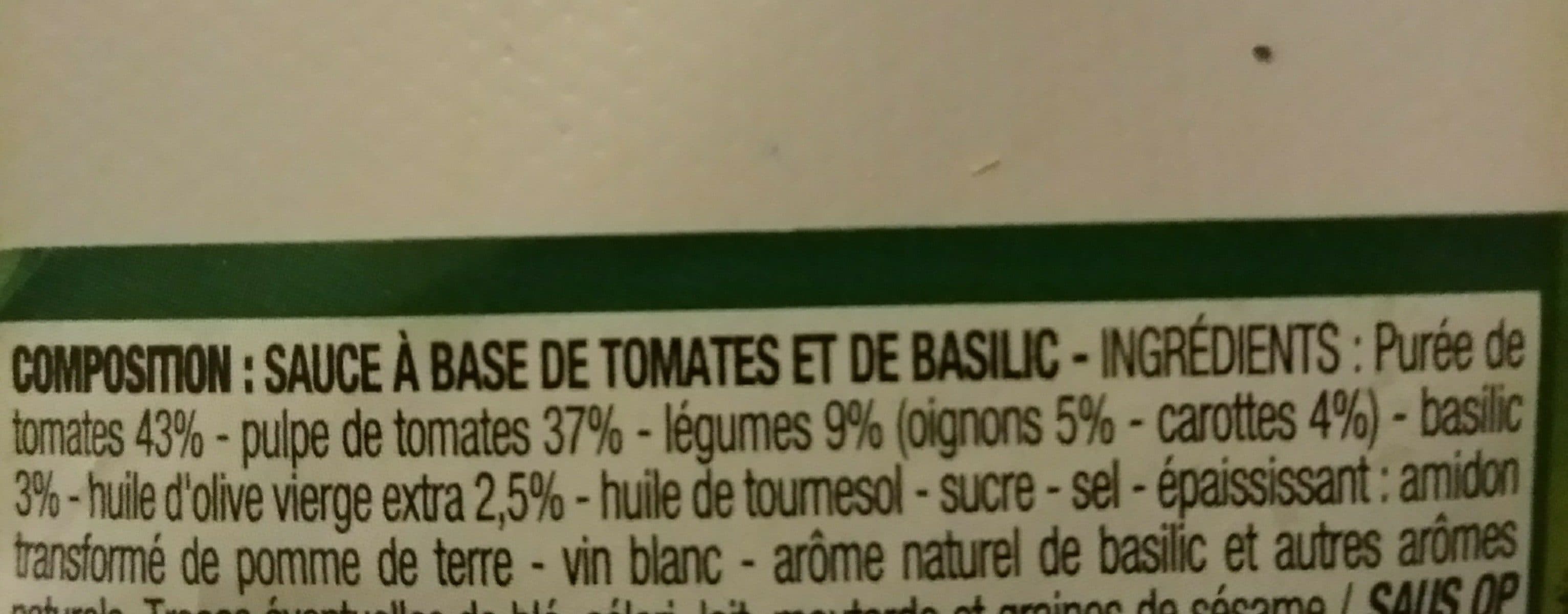Cora Sauce au basilic packshot