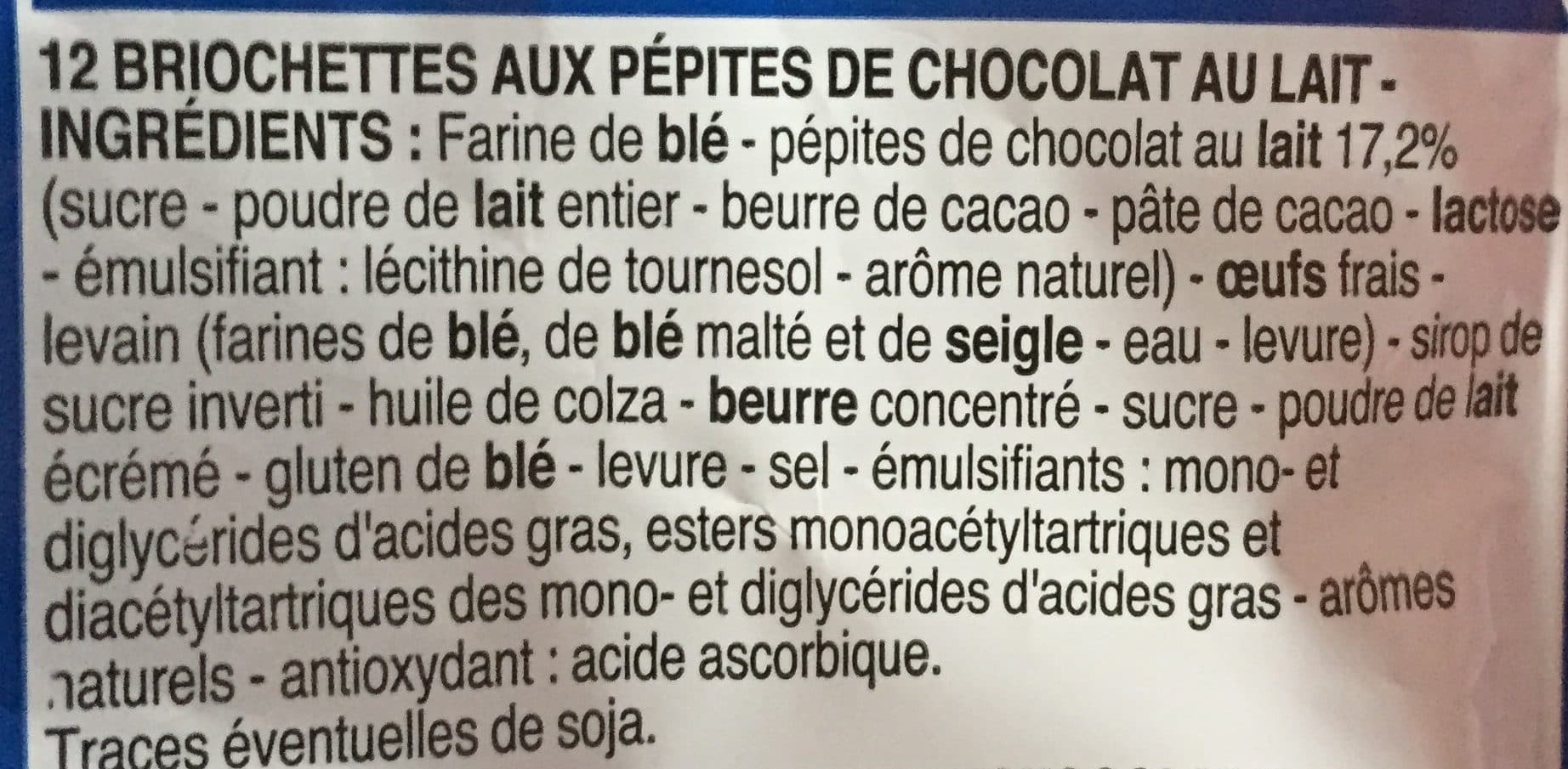 Cora 12 briochettes pépites de chocolat packshot