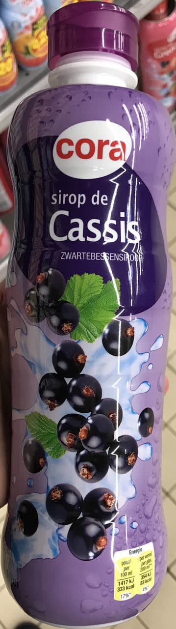 Cora Sirop de Cassis packshot