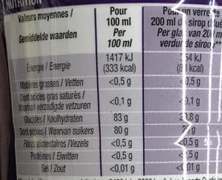 Cora Sirop de Cassis packshot