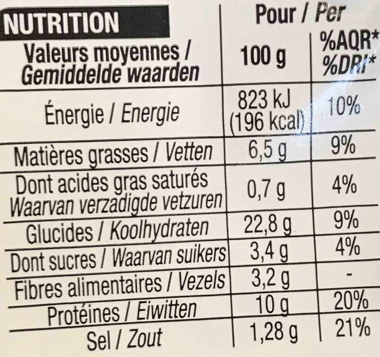 Cora Thon crudités packshot