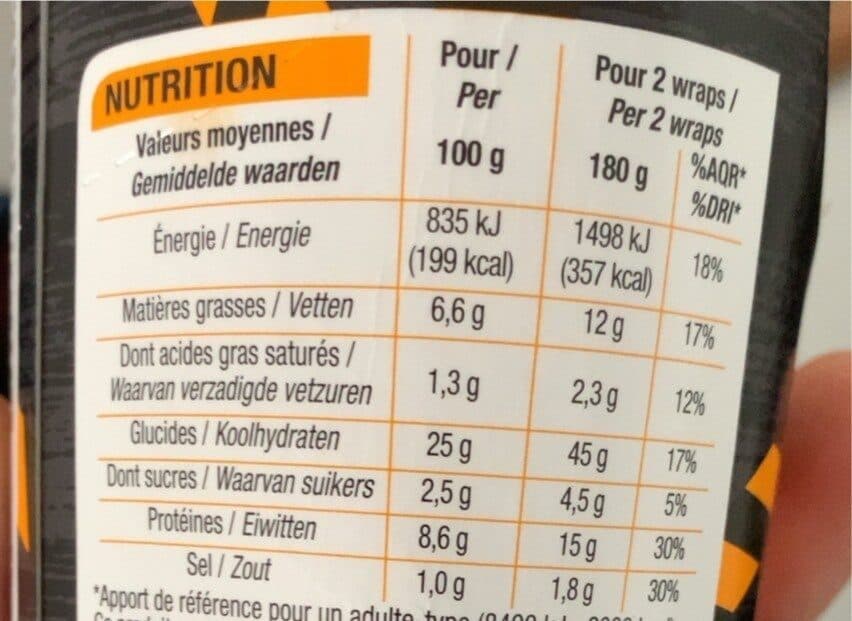 Cora Wrap poulet caesar packshot