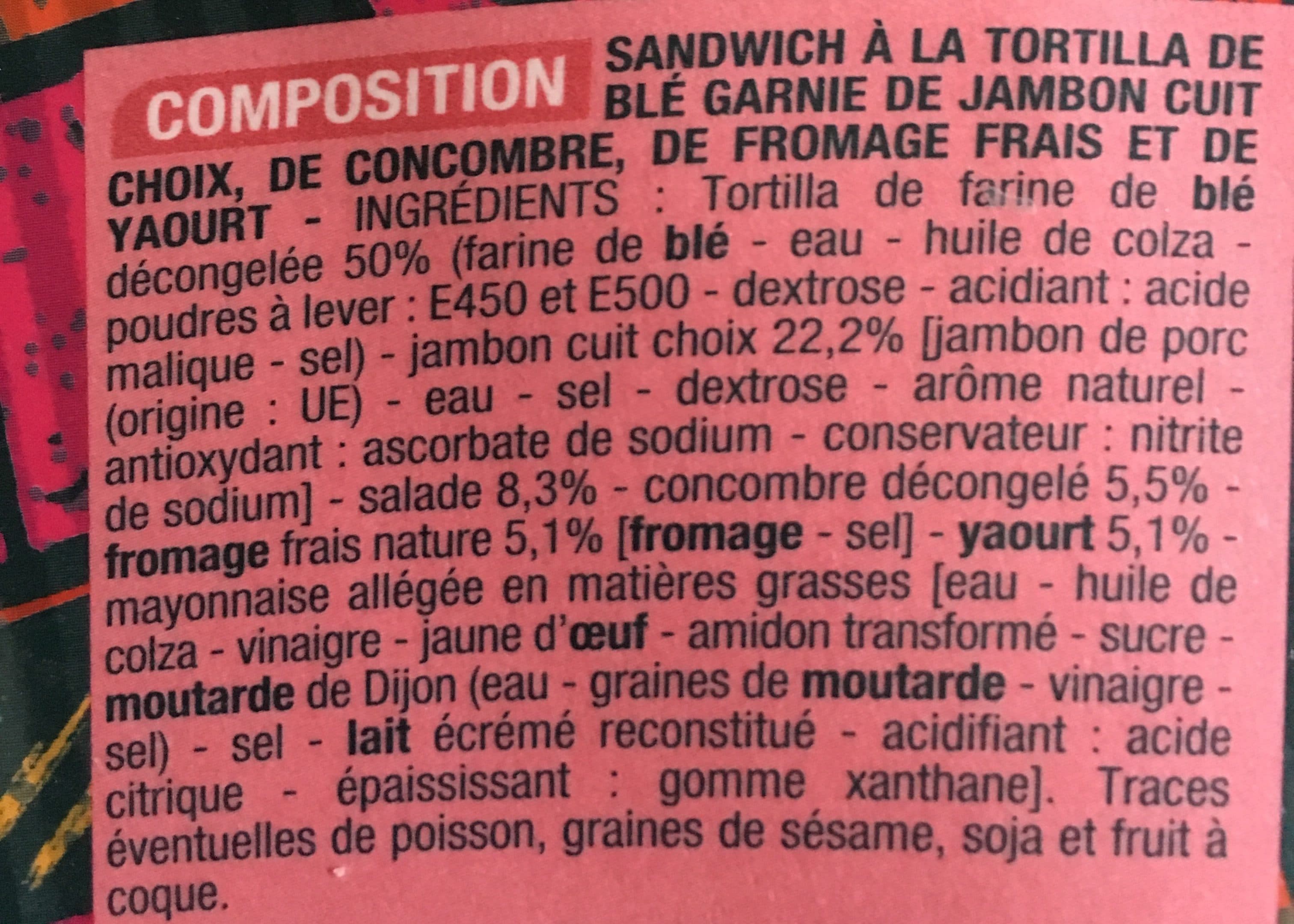 Cora Wrap Jambon Tzatziki packshot