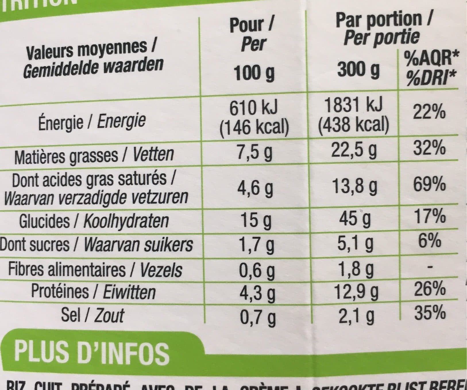 Cora Risotto au poulet et champignons packshot
