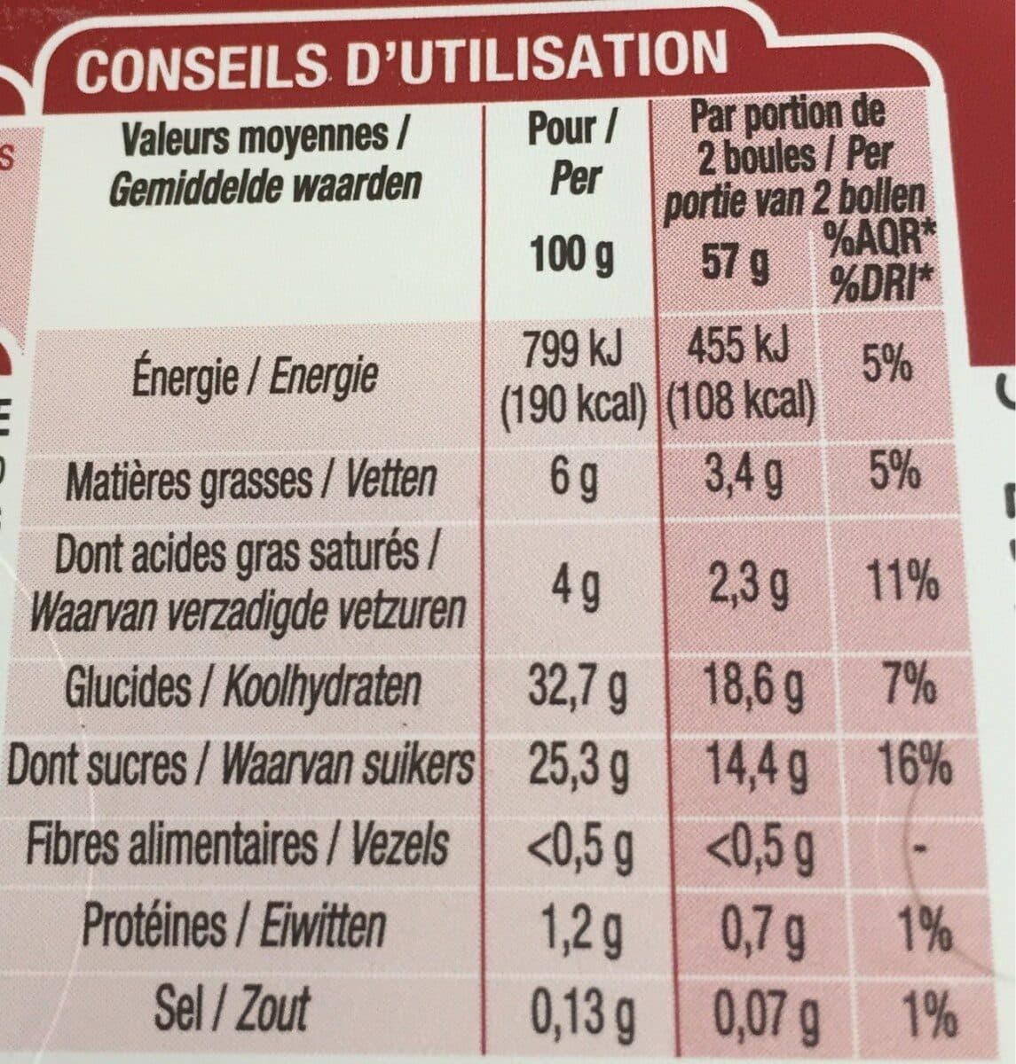 Cora Crème glacée saveur crème brûlée packshot