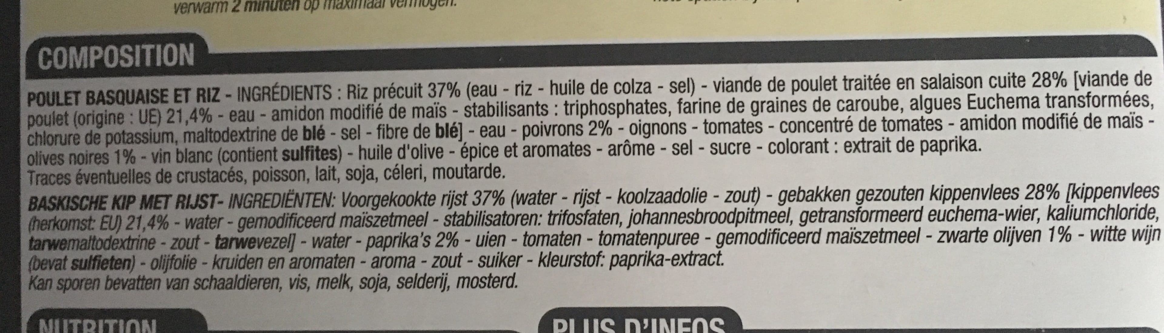 Cora Poulet Basquaise et son riz packshot