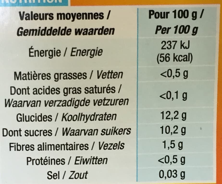 Cora Pomme pêche banane packshot