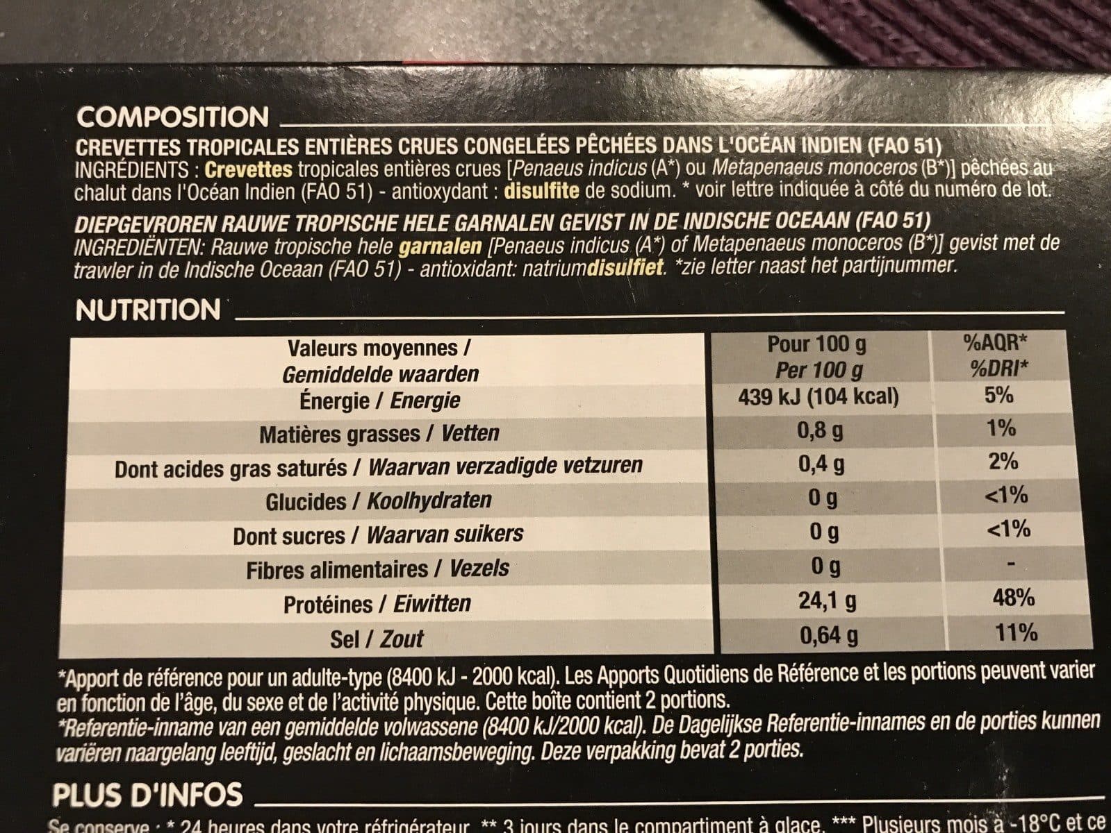 Cora Crevettes sauvages de Magagascar packshot