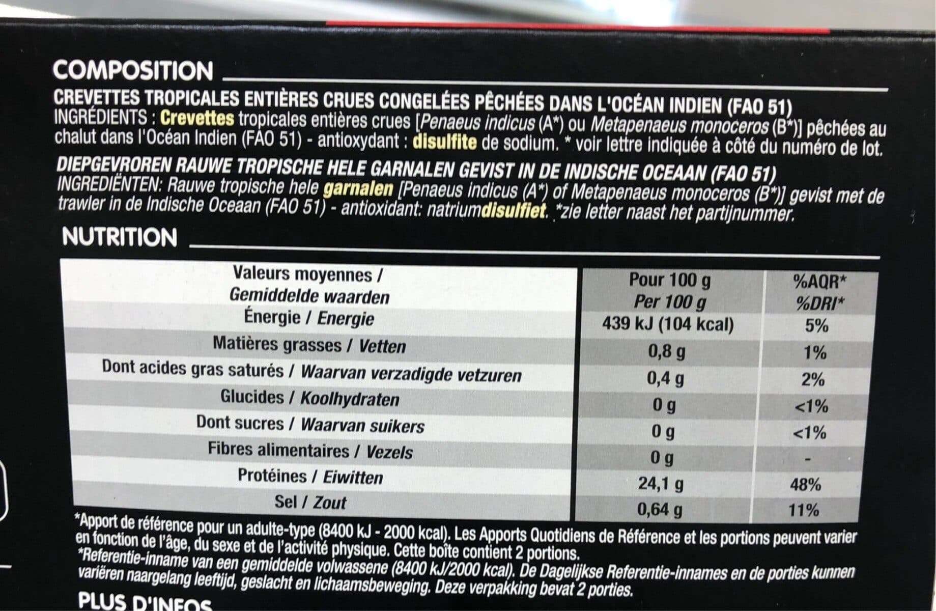 Cora Crevettes sauvages de Magagascar packshot