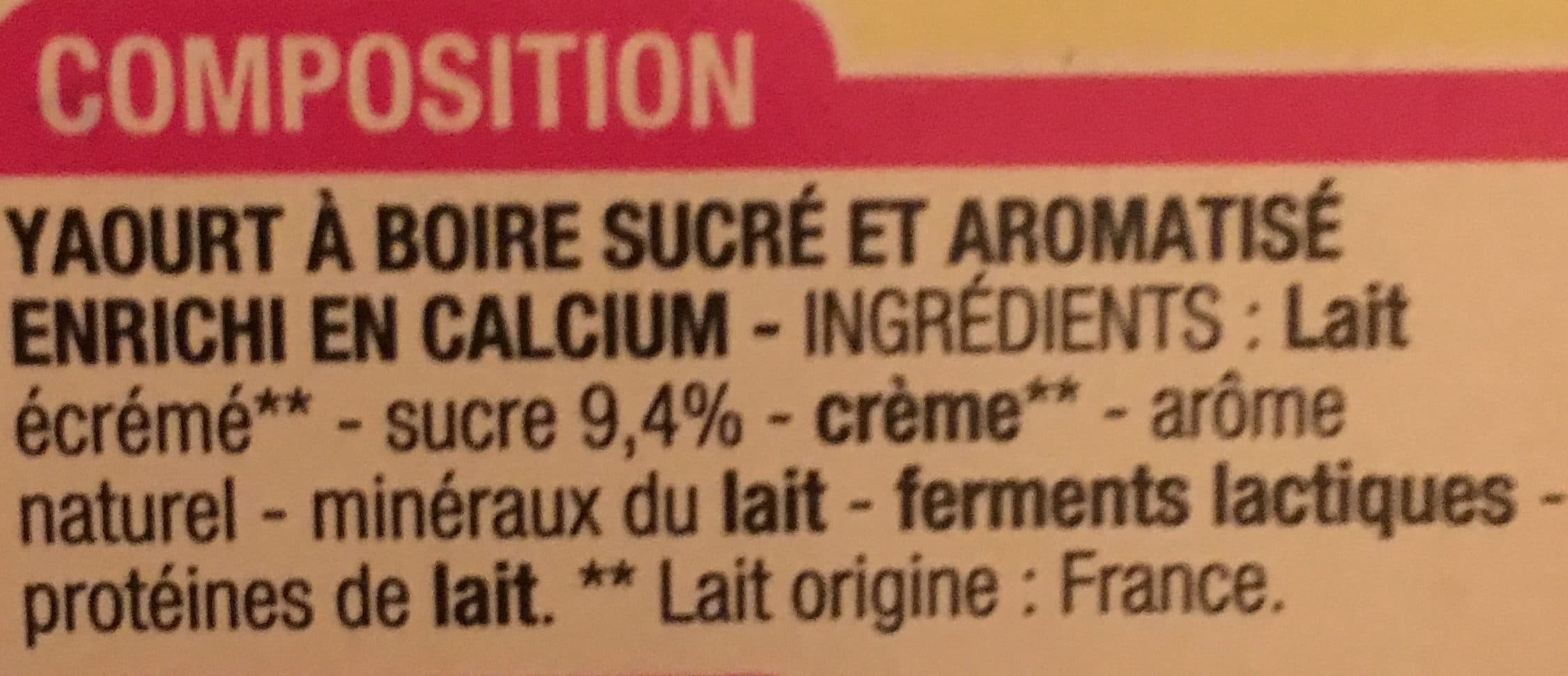 Cora Yaourt a boire saveur framboise packshot