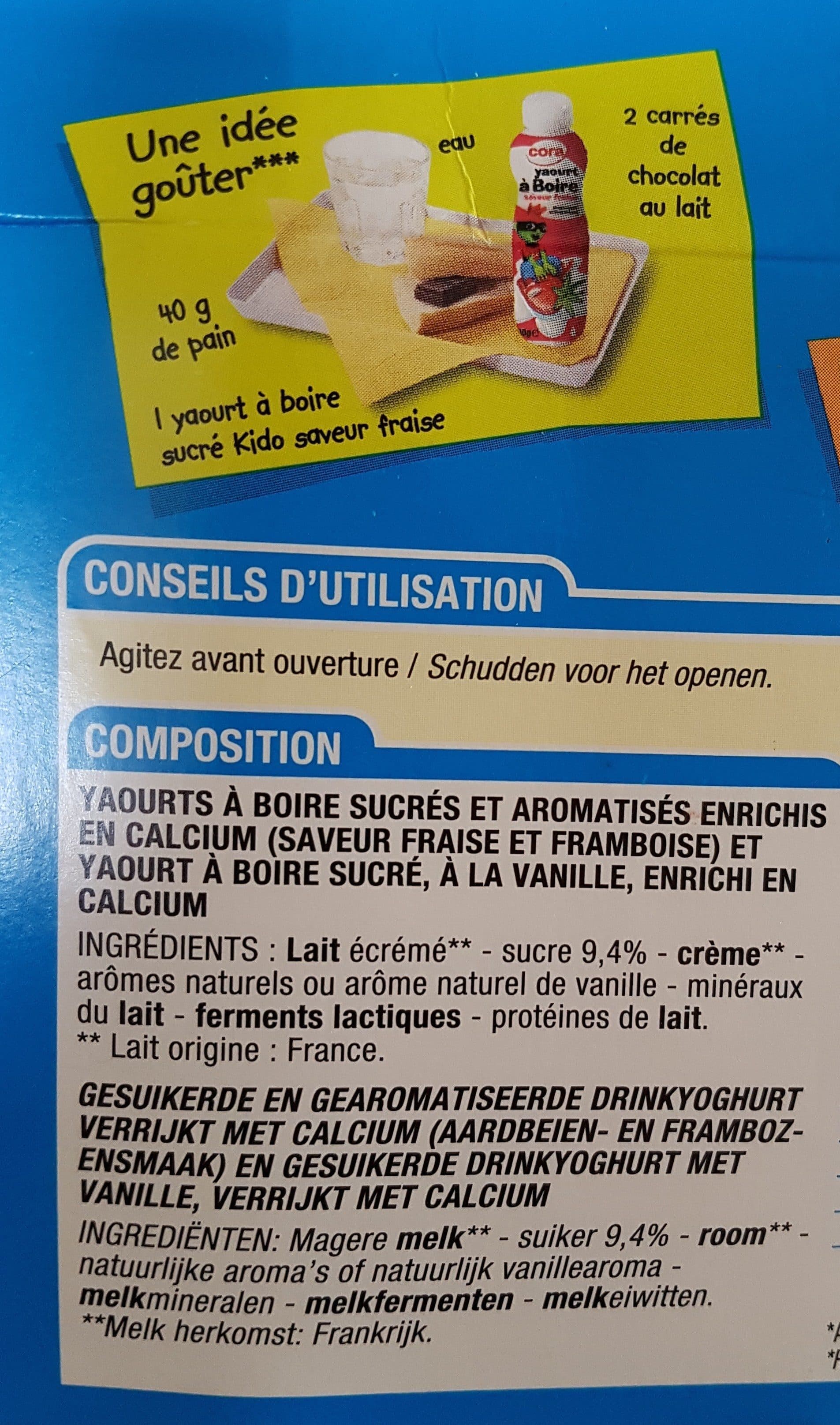 Cora Yaourt à boire packshot