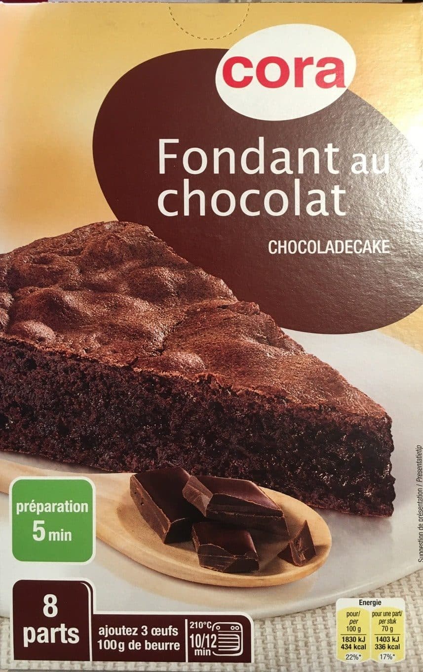 Cora Fondant au chocolat packshot