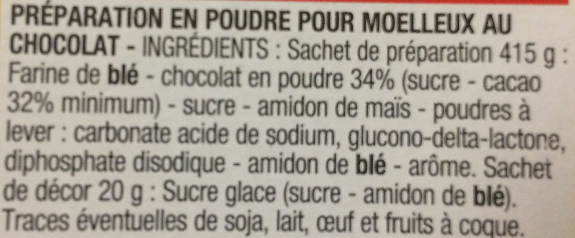 Cora Moelleux au chocolat packshot