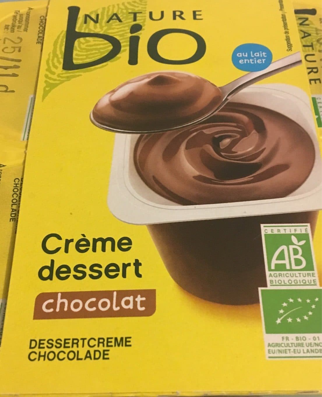 Bio Nature Crème dessert chocolat packshot
