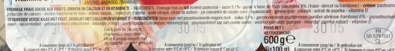 Cora Fromages Frais aux Fruits packshot