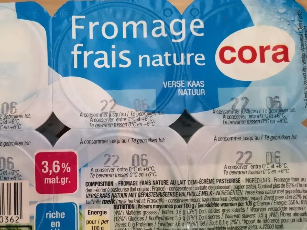Cora Fromage Frais Nature packshot