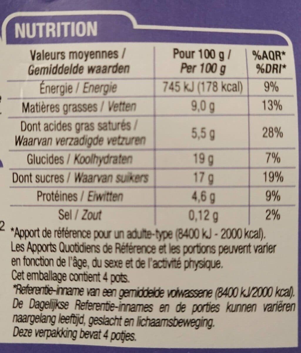 Cora Petits pots de creme chocolat packshot