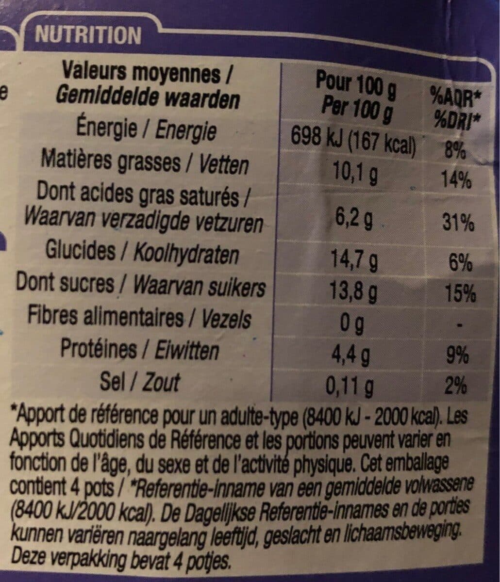 Cora Petits pots de creme saveur vanille packshot