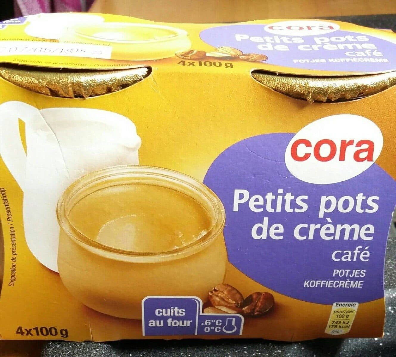 Cora Petits Pots de Crème Café packshot