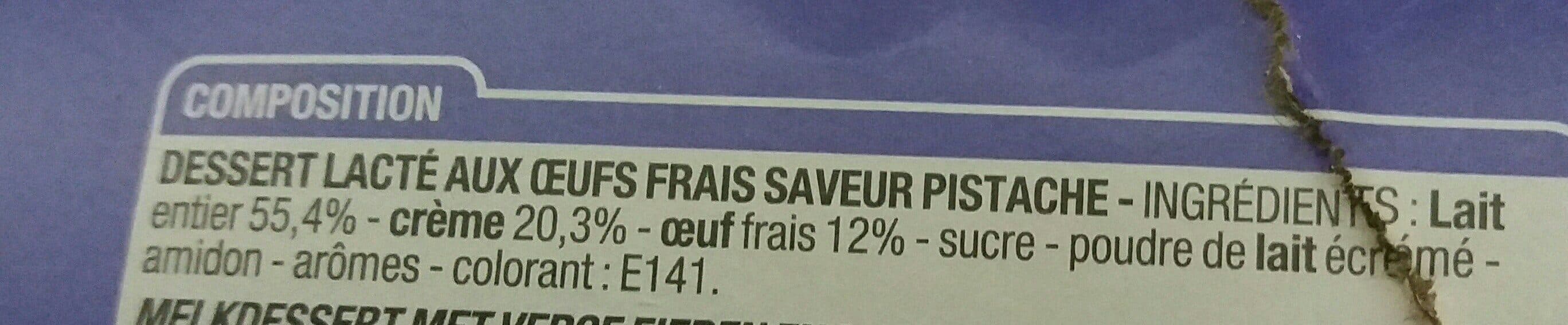 Cora Petits pots de crème saveur pistache packshot
