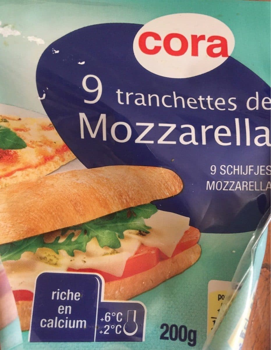 Cora 9 tranchettes de Mozzarella packshot