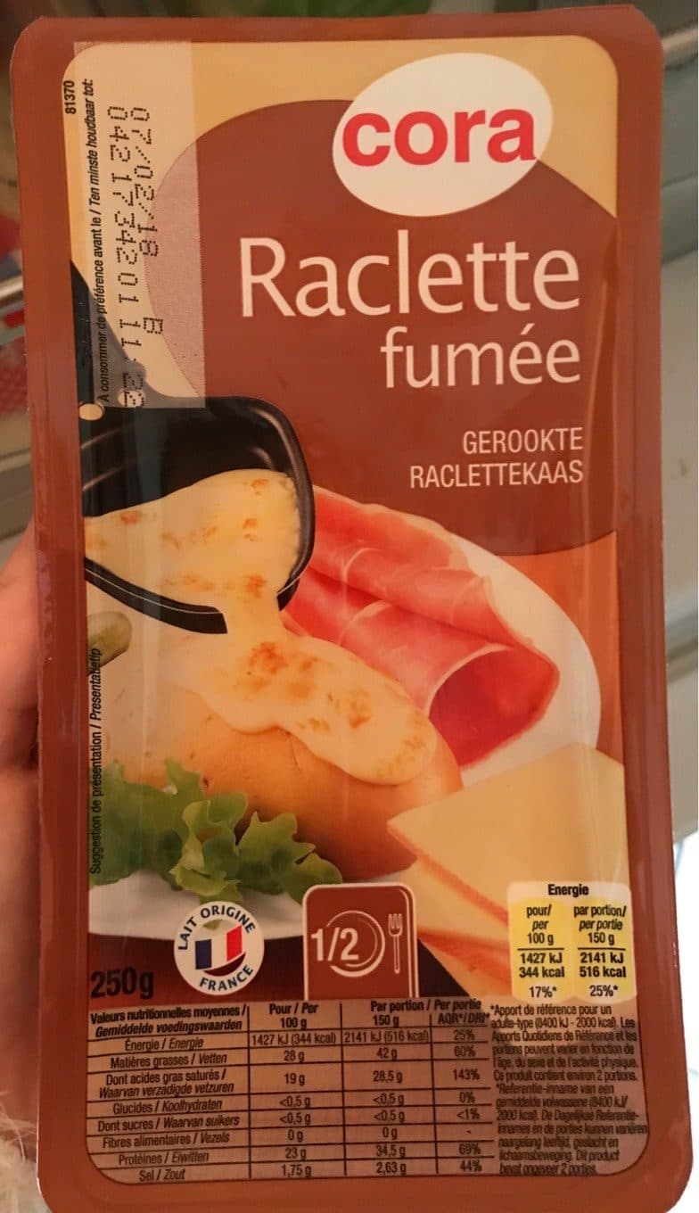 Cora Raclette fumée packshot