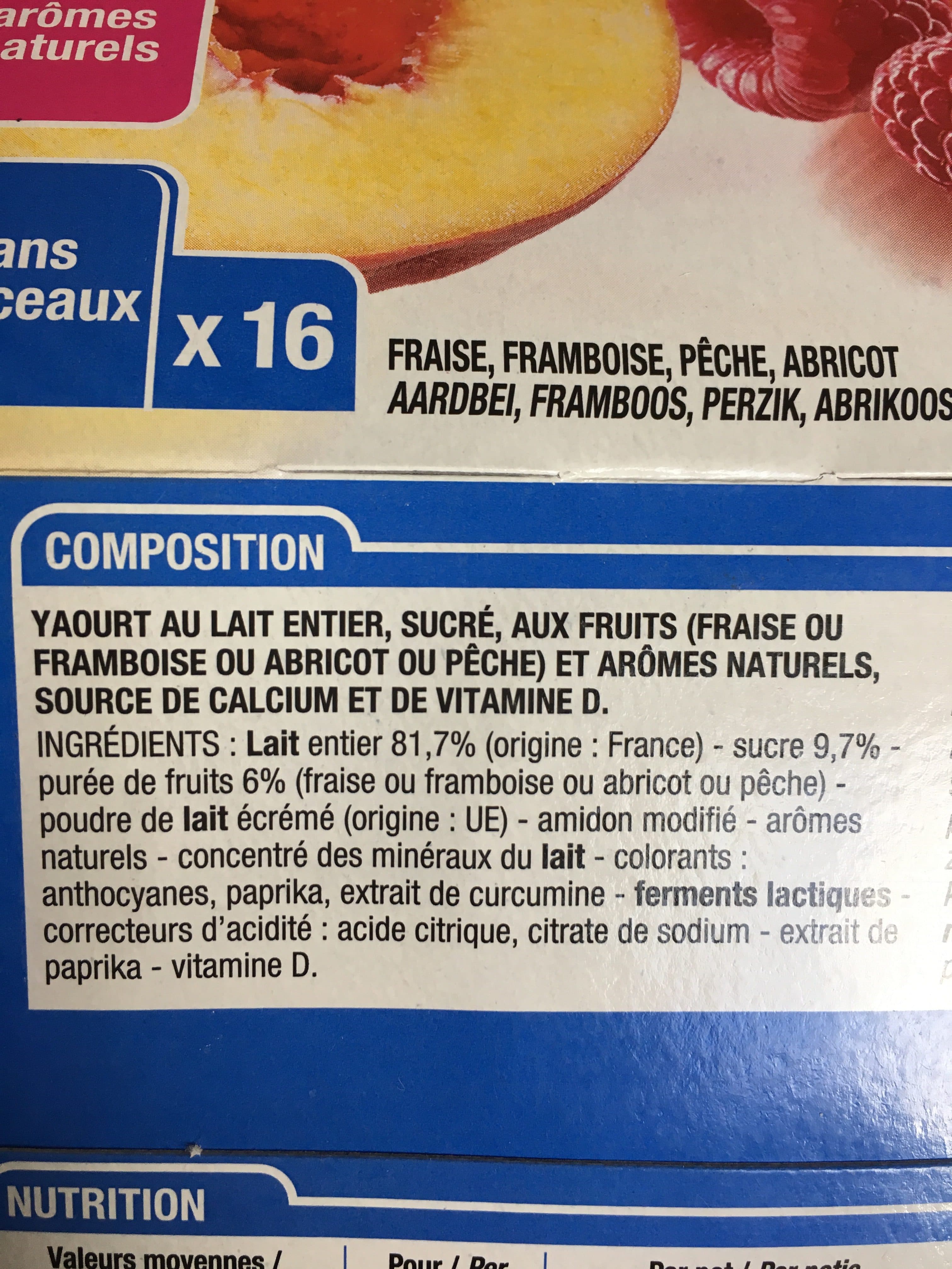 Cora Yaourt aux fruits mixés packshot