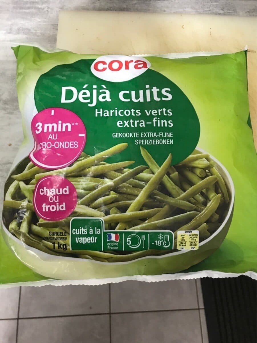 Cora Haricots verts extra-fins déjà cuits packshot