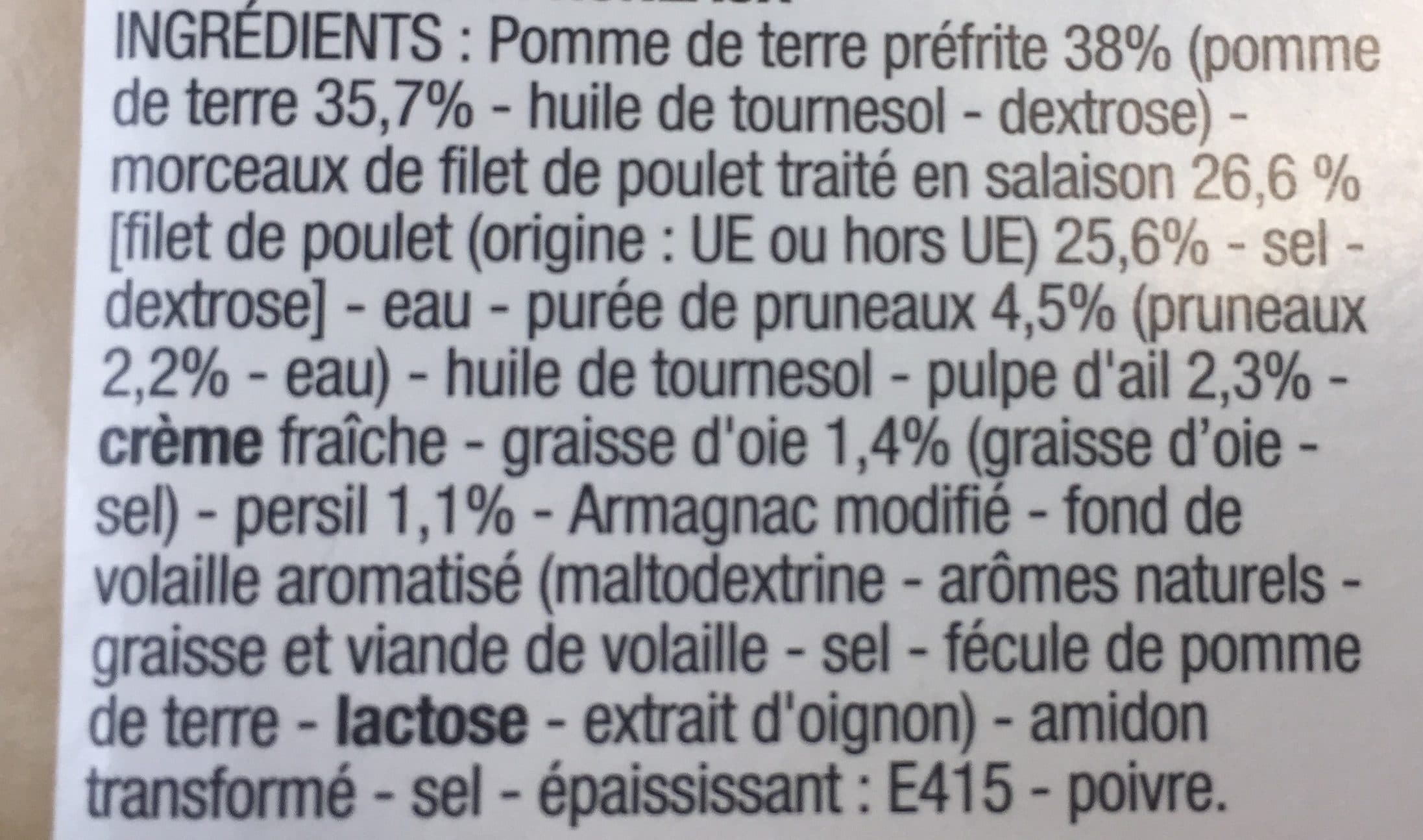 Cora Poulet et pommes de terre à la sarladaise packshot