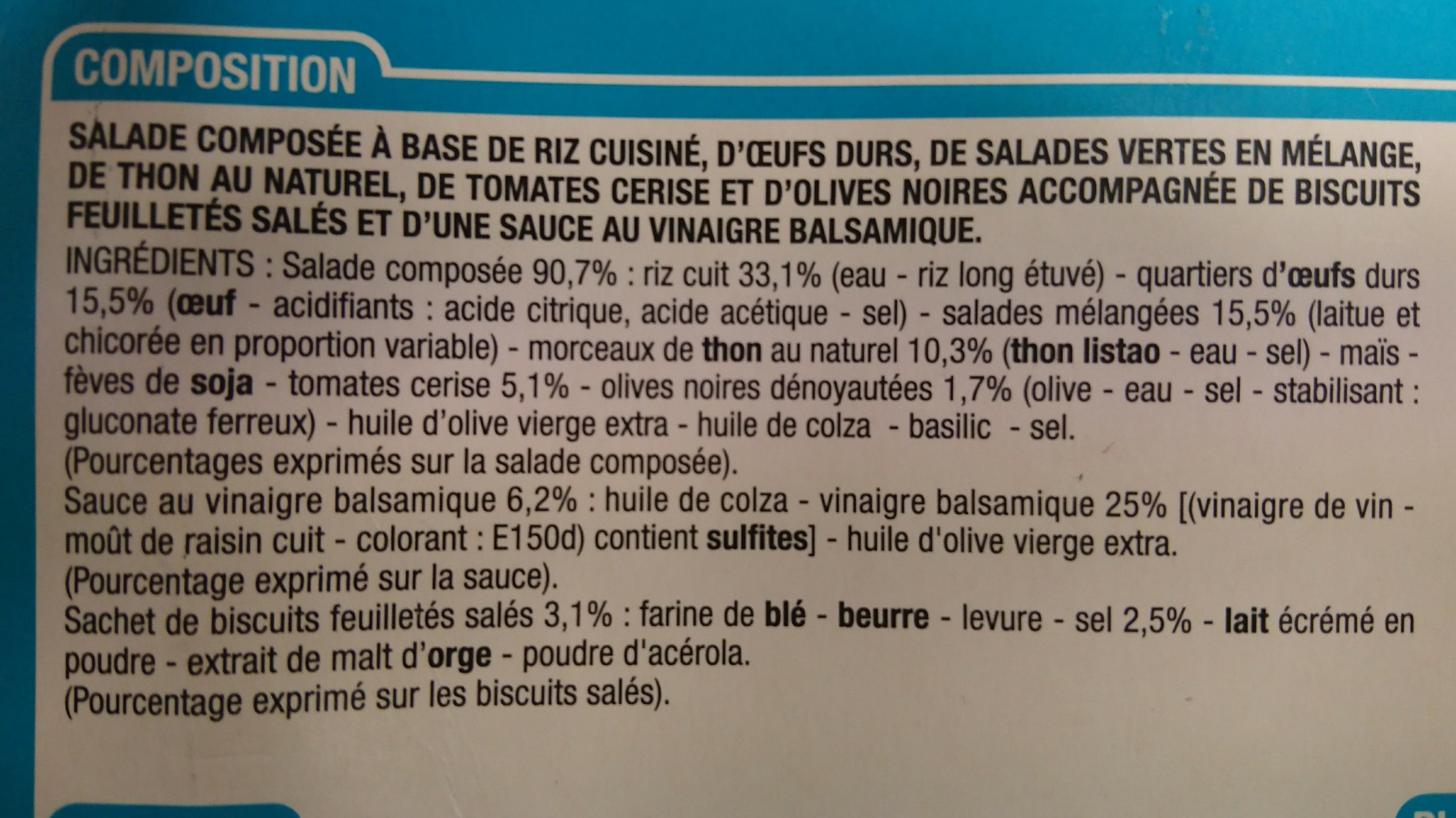 Cora Salade de riz oeuf, thon, crudités packshot