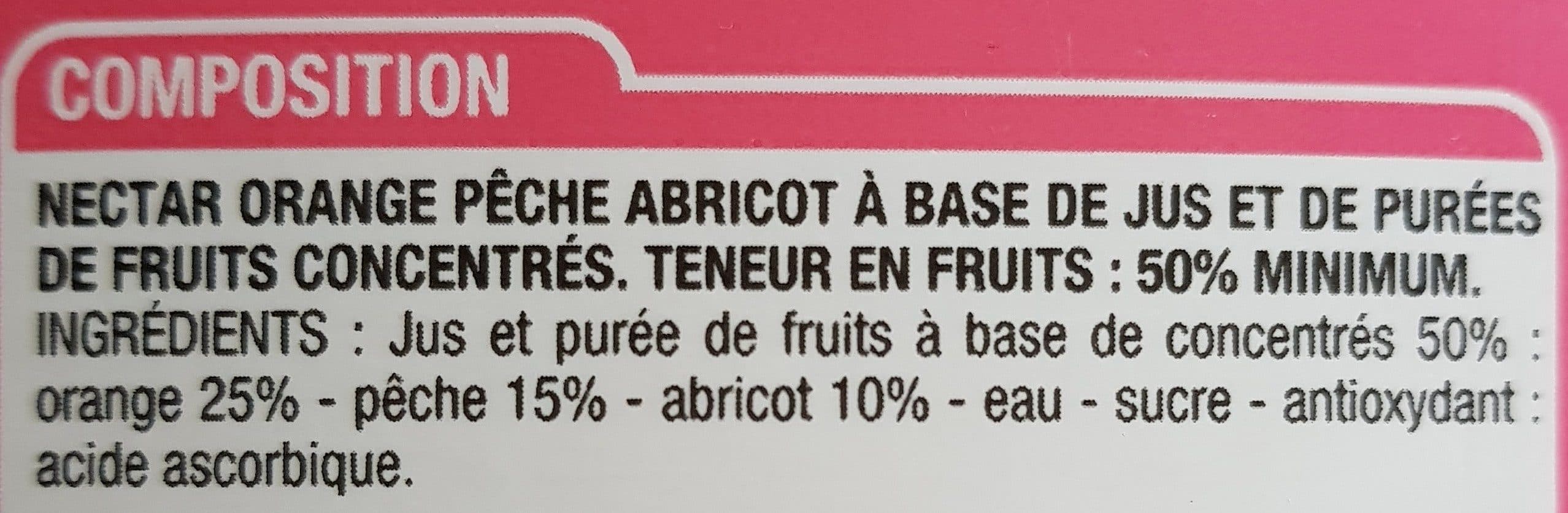 Cora nectar Orange, pêche, abricot packshot