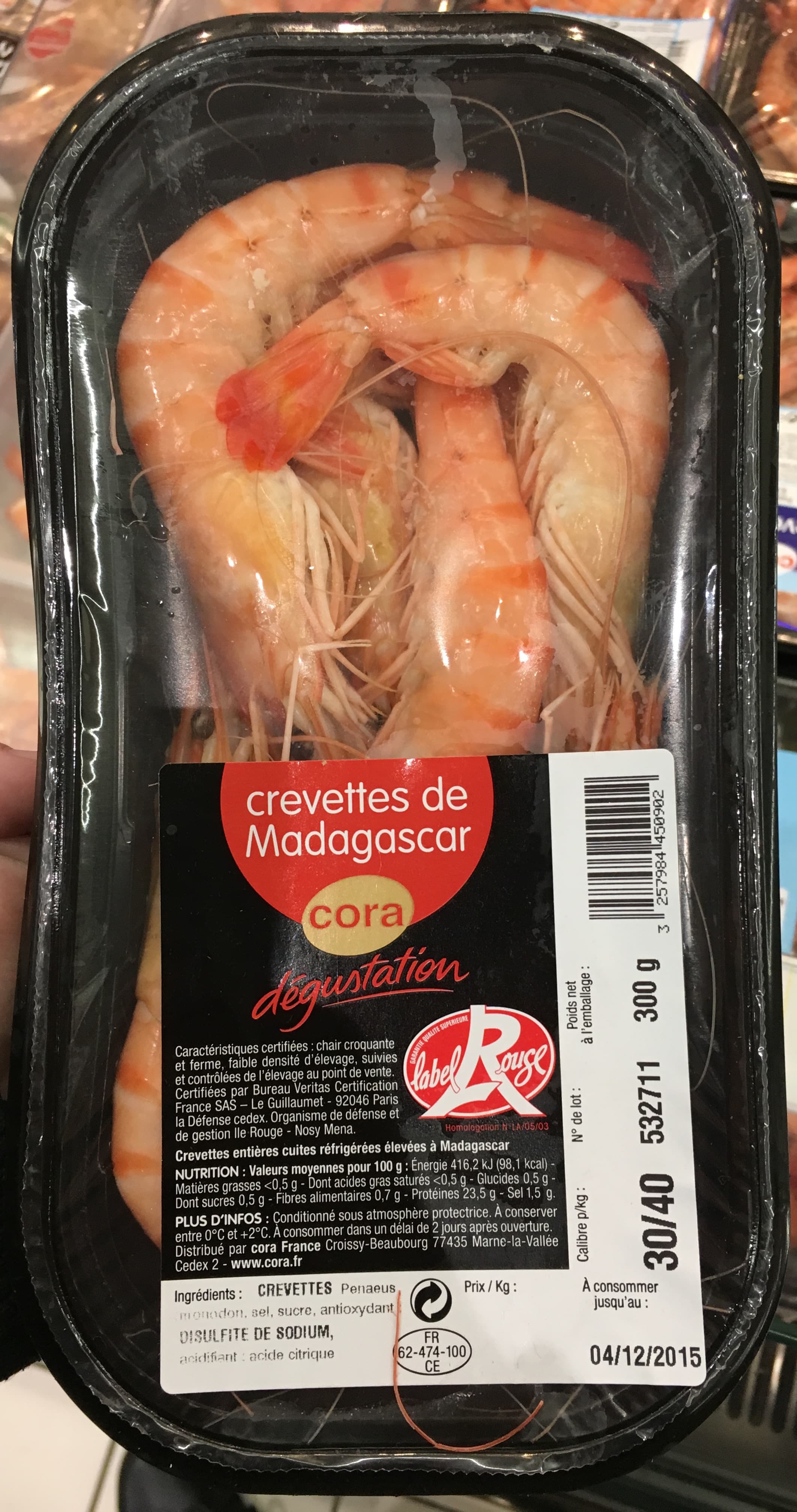 Cora Crevettes de Madagascar packshot