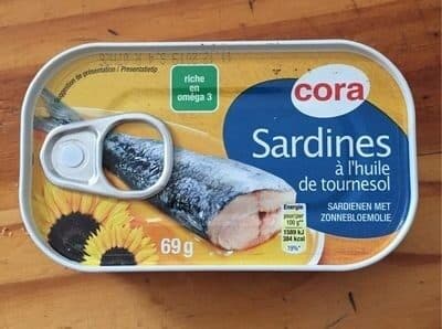 Cora Sardines à l'huile de tournesol packshot