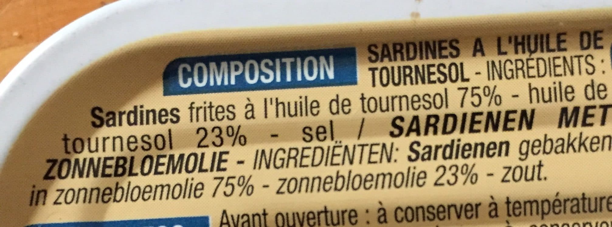 Cora Sardines à l'huile de tournesol packshot