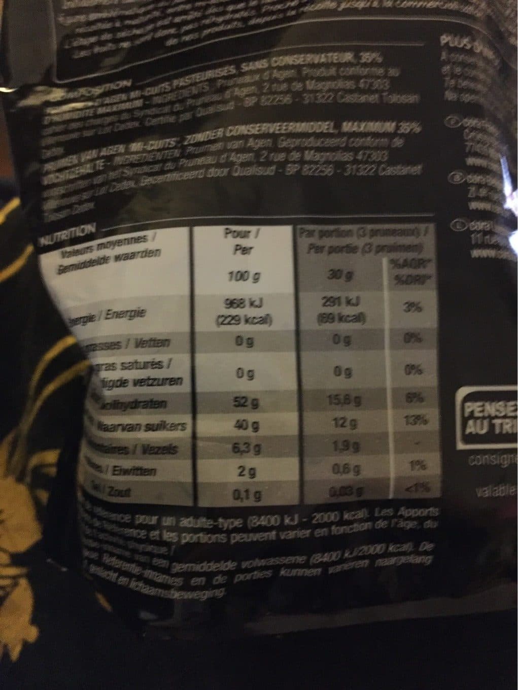 Cora Pruneaux d’agen mi-cuit packshot