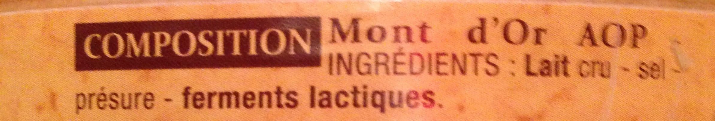 Patrimoine Gourmand Mont d'or packshot