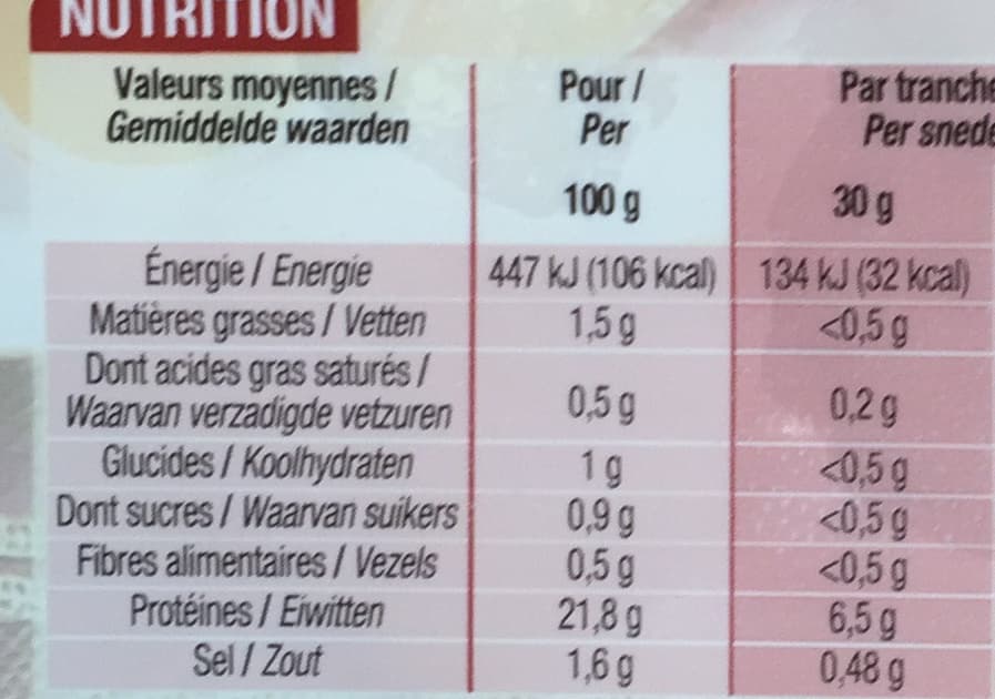 Cora Blanc de Dinde goût fumé (4 tranches) packshot