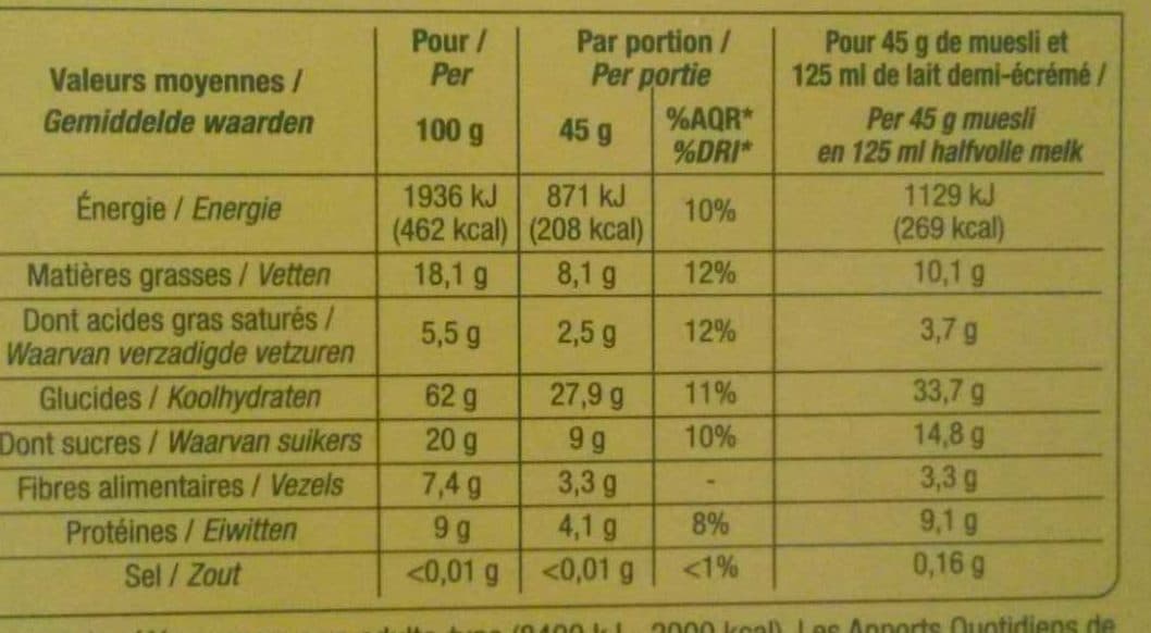 NATURE BIO Muesli croustillant au chocolat bio packshot