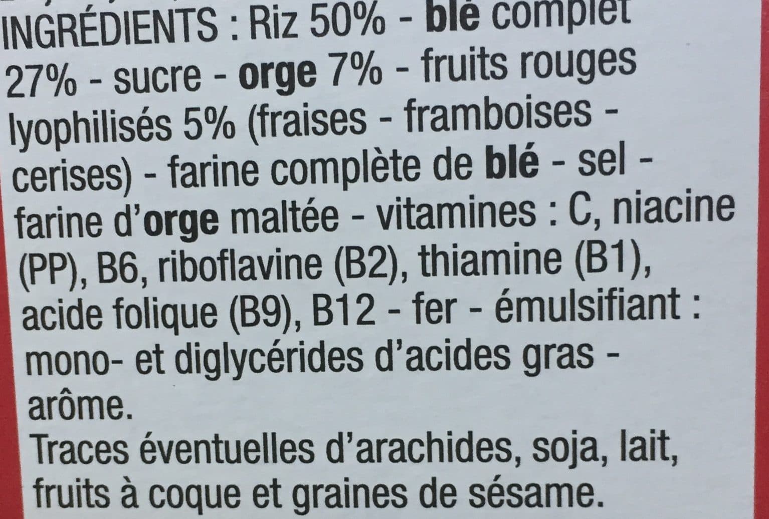 Cora Pétales de blé et fruits rouges, 300g packshot