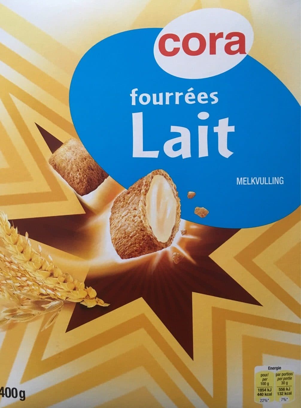Cora Céréales fourrées lait packshot