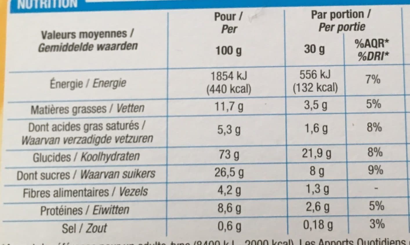 Cora Céréales fourrées lait packshot