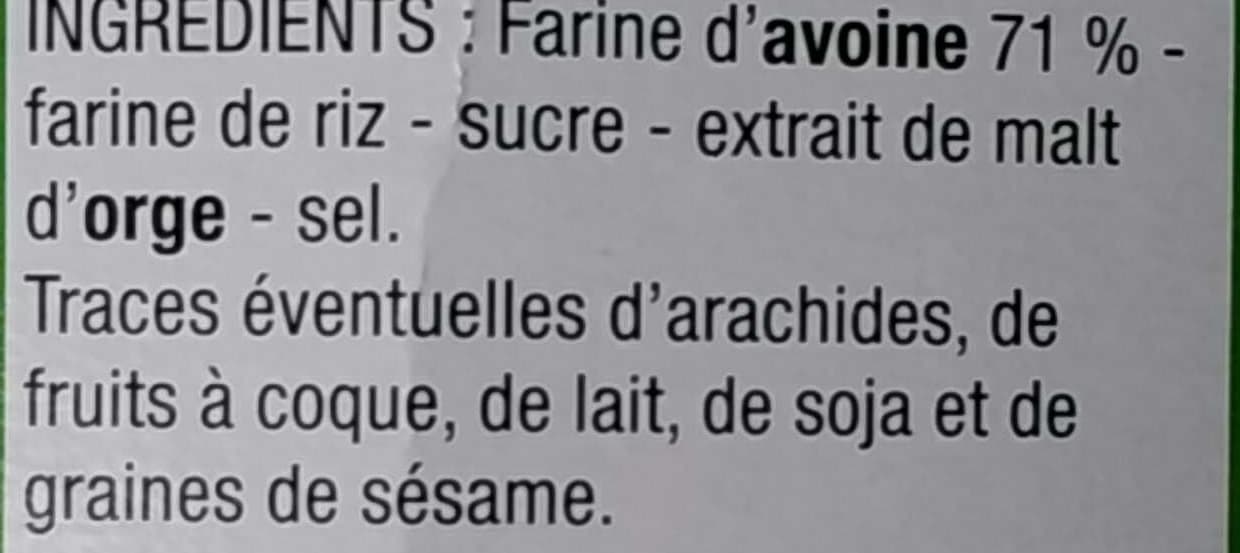 Cora Coussins d'avoine packshot