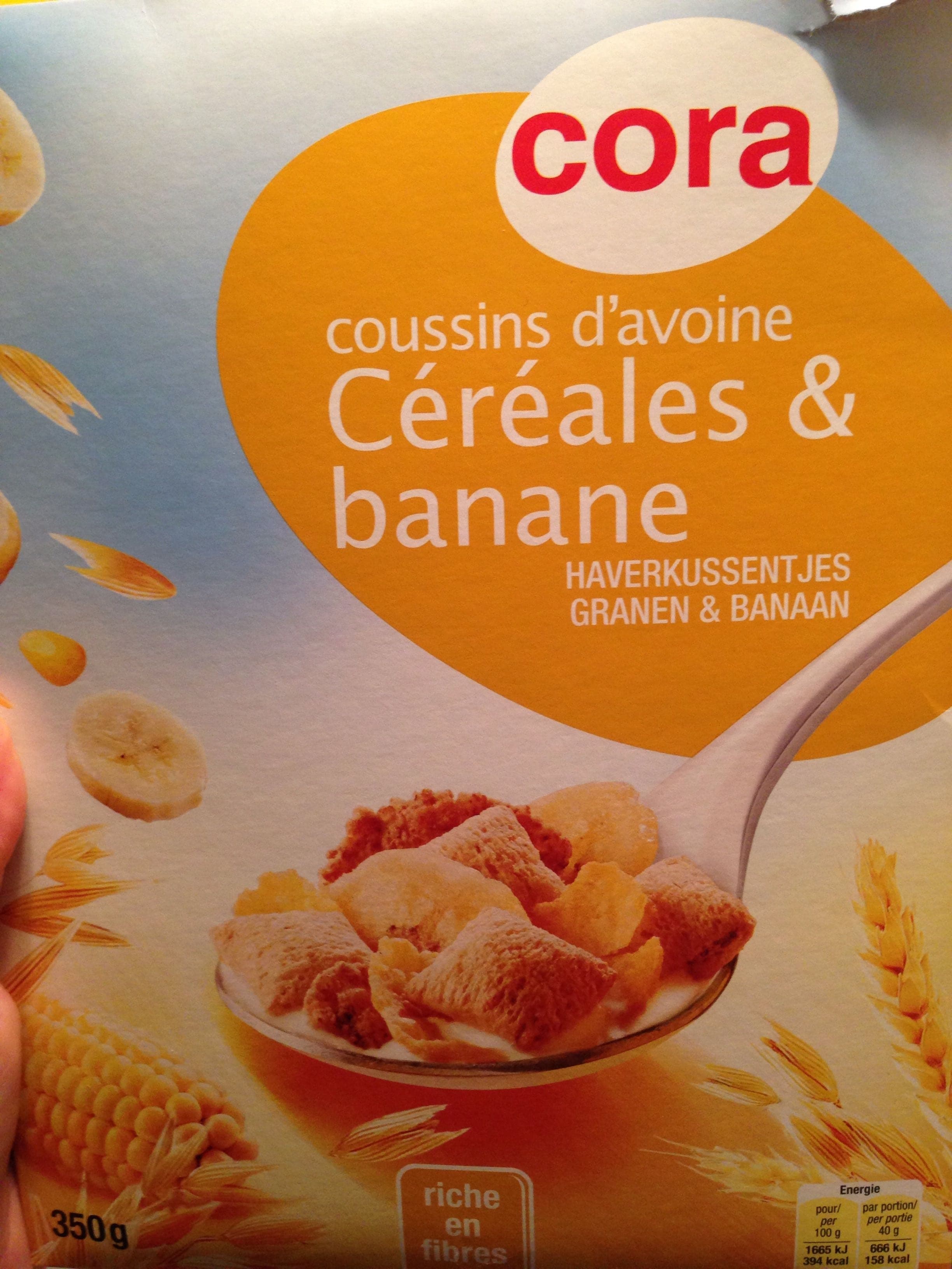 Cora Coussins d'avoine céréales et banane packshot